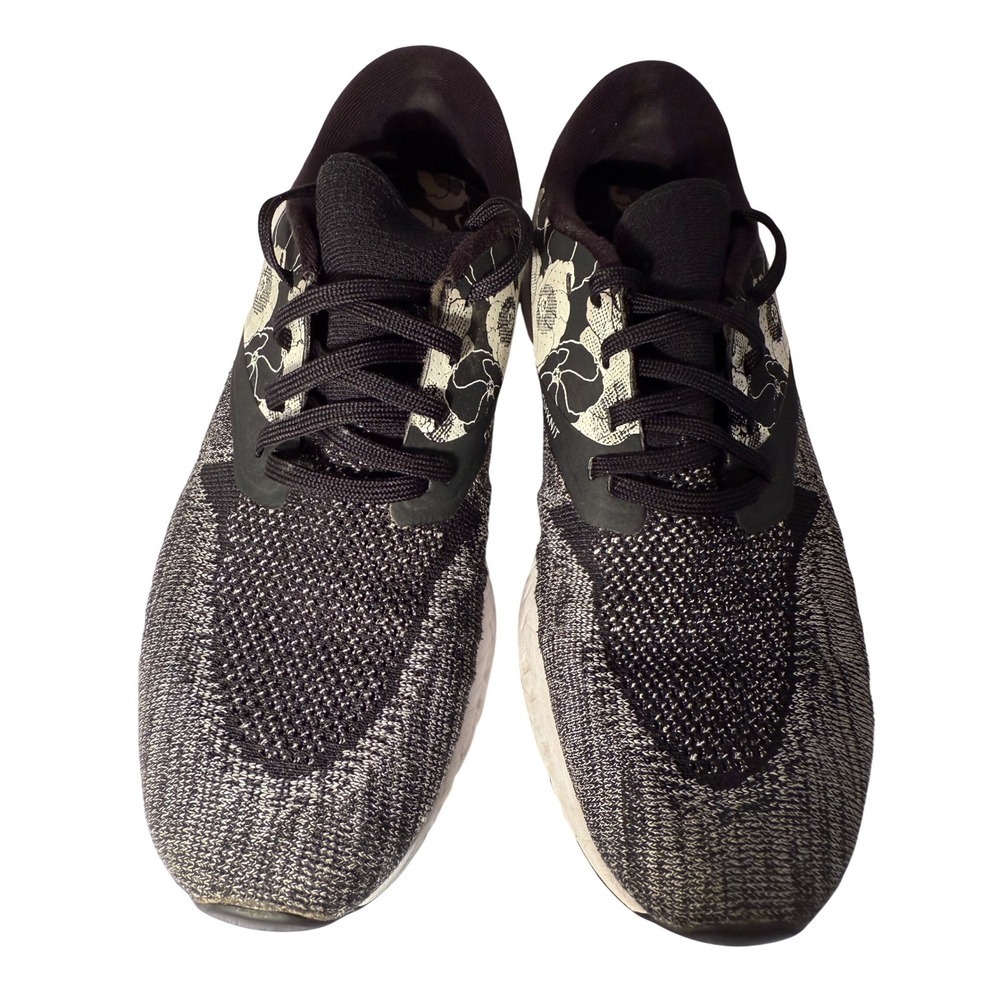 Nike Odyssey React Flyknit 2 Floral Sneakers Running Shoes Women's 11 Black/Wh